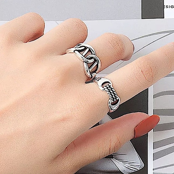 Sterling Silver Mariner Adjustable Resistant Ring - Picture 6 of 6